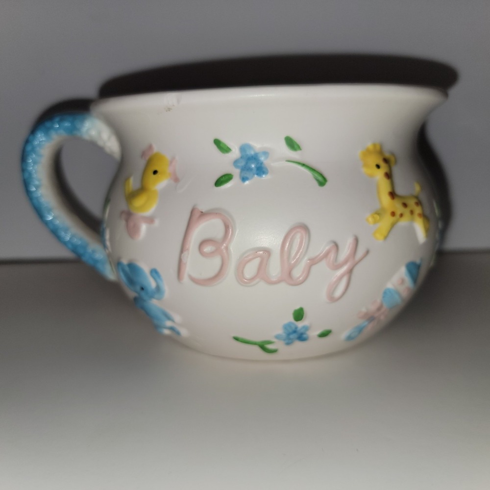 BABY VINTAGE NAPCOWARE PARMA JAPAN MUG CUP PLANTER VASE Small Chip See Pics